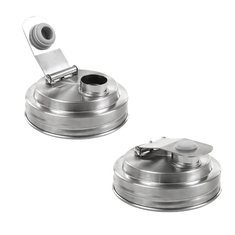 Seguridad alimentaria CHOULULUED, tapa de acero inoxidable para almacenamiento.