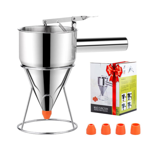 Dispensador de masa Choxila con soporte, porciones uniformes para panqueques