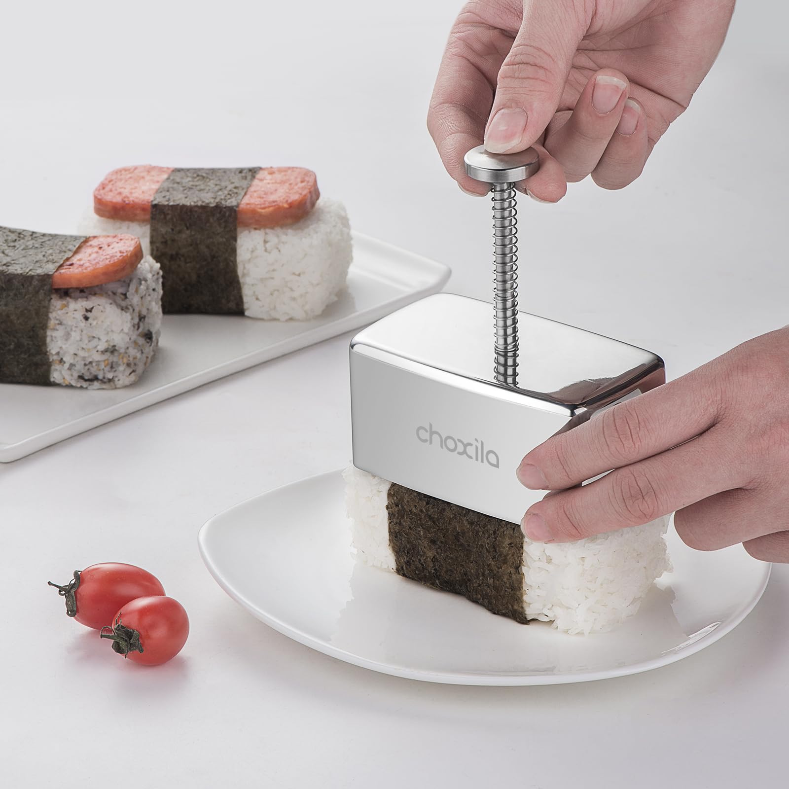 Choxila Molde Musubi antiadherente: desmolde sin esfuerzo y limpieza sencilla.