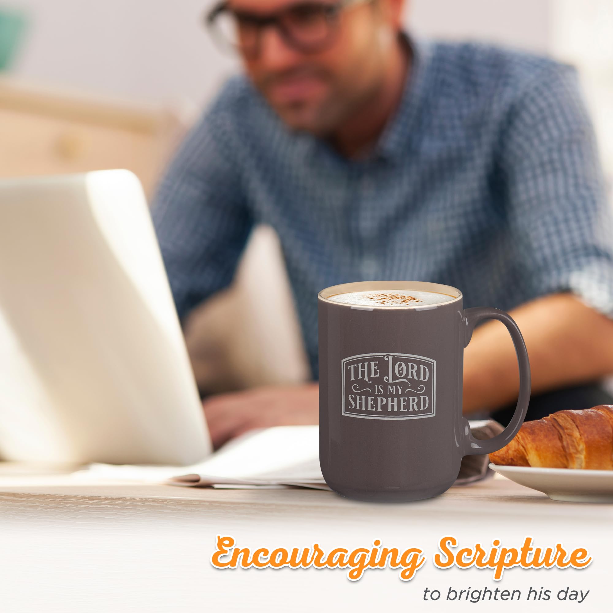 Mango ergonómico facilita sostener la taza Christian Art Gifts
