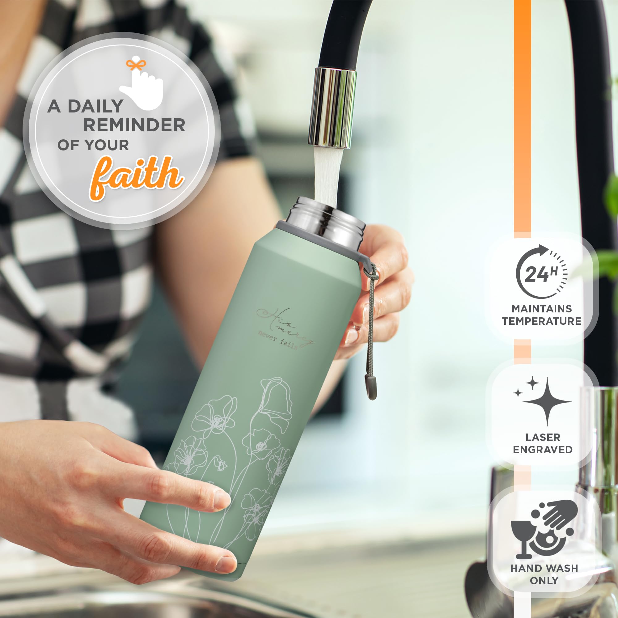 Material apto para alimentos, libre de bisfenol A y plomo, de Christian Art Gifts.