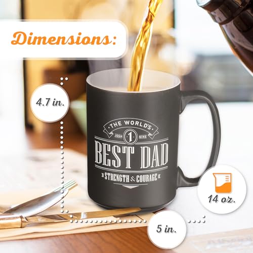 Christian Art Gifts, diseño universitario en negro mate para papá, regalo elegante