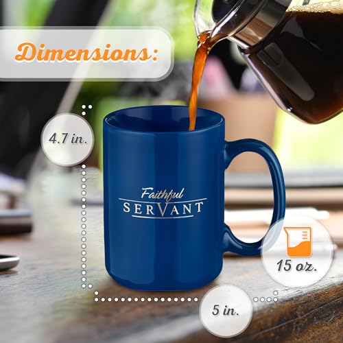 Taza Christian Art Gifts con verso dorado en el reverso para devociones
