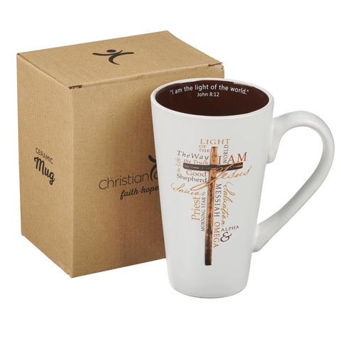 Christian Art Gifts Taza cerámica blanca para el hogar y la mesa
