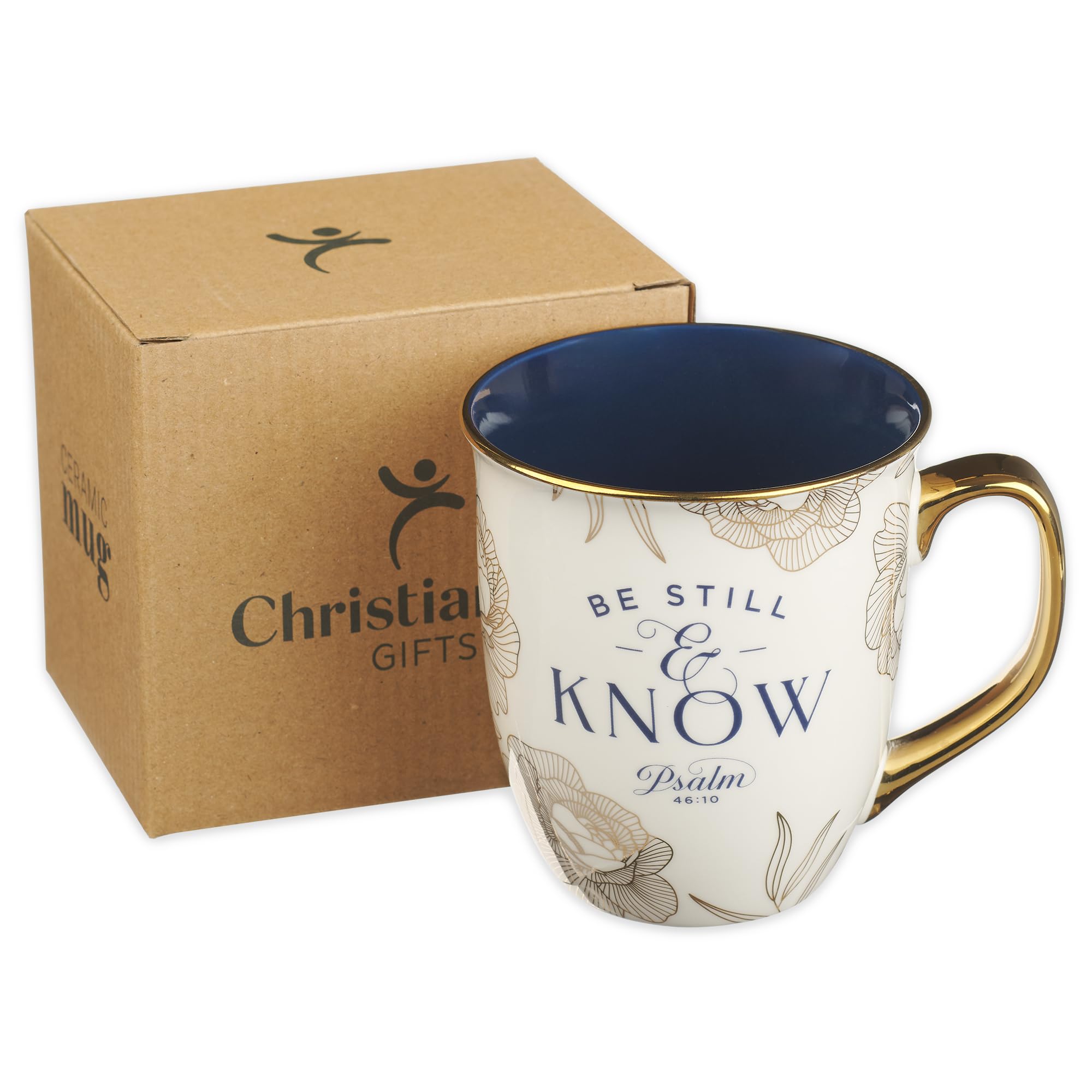 Taza Christian Art Gifts ideal con calentador para mantener la bebida caliente.