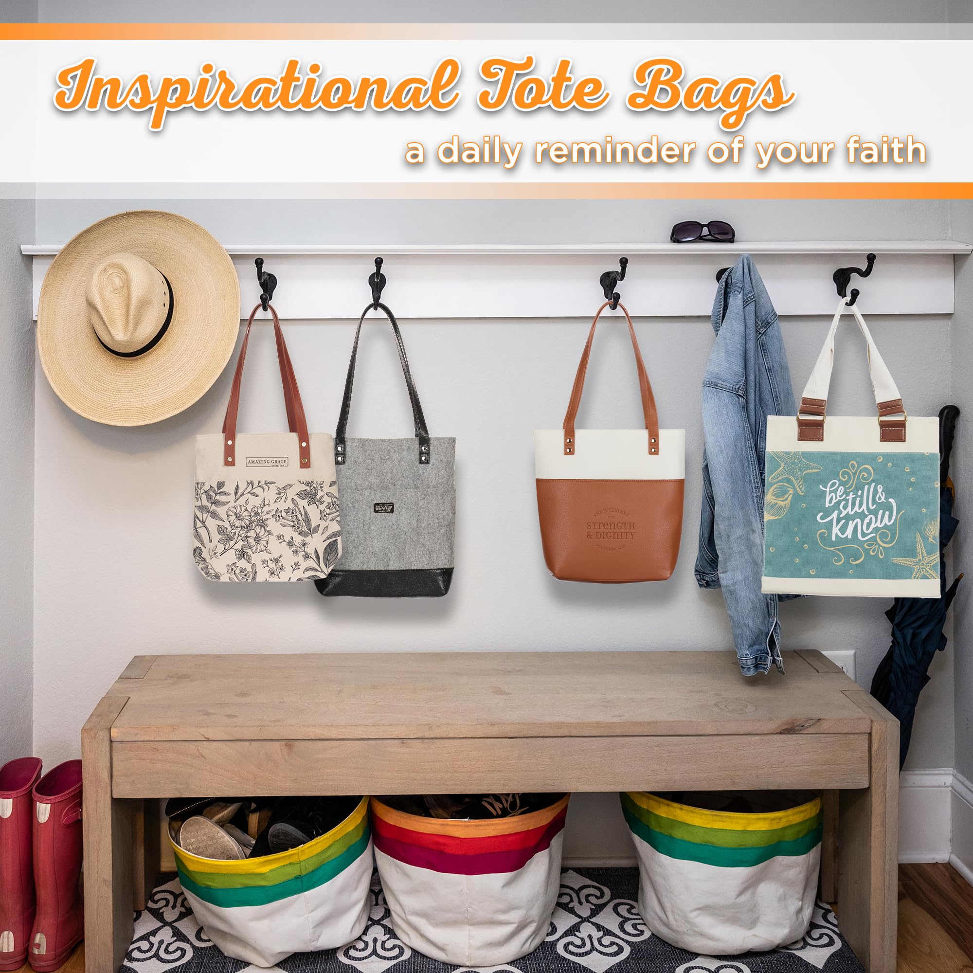 Tamaño 12x12 de la tote, práctico para compras cortas.