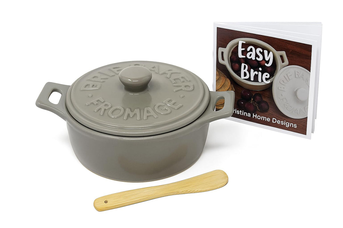 Christina Home Designs Brie gris base: hornea y presenta con elegancia.