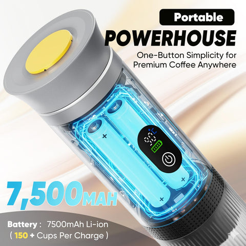 Chufa Portátil con carga USB-C, batería de larga duración.