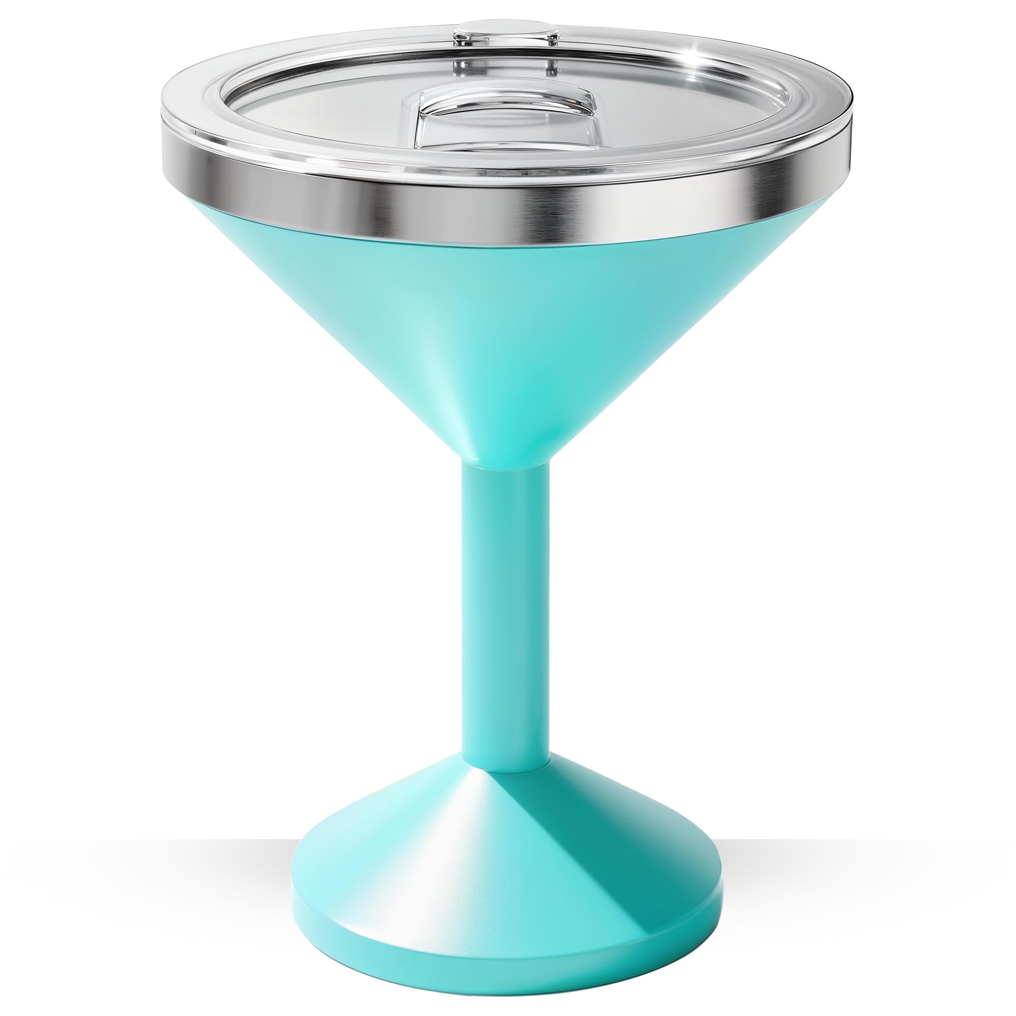 Vaso CHUGONGFANG martini de acero inoxidable con tapa mantiene fría la bebida