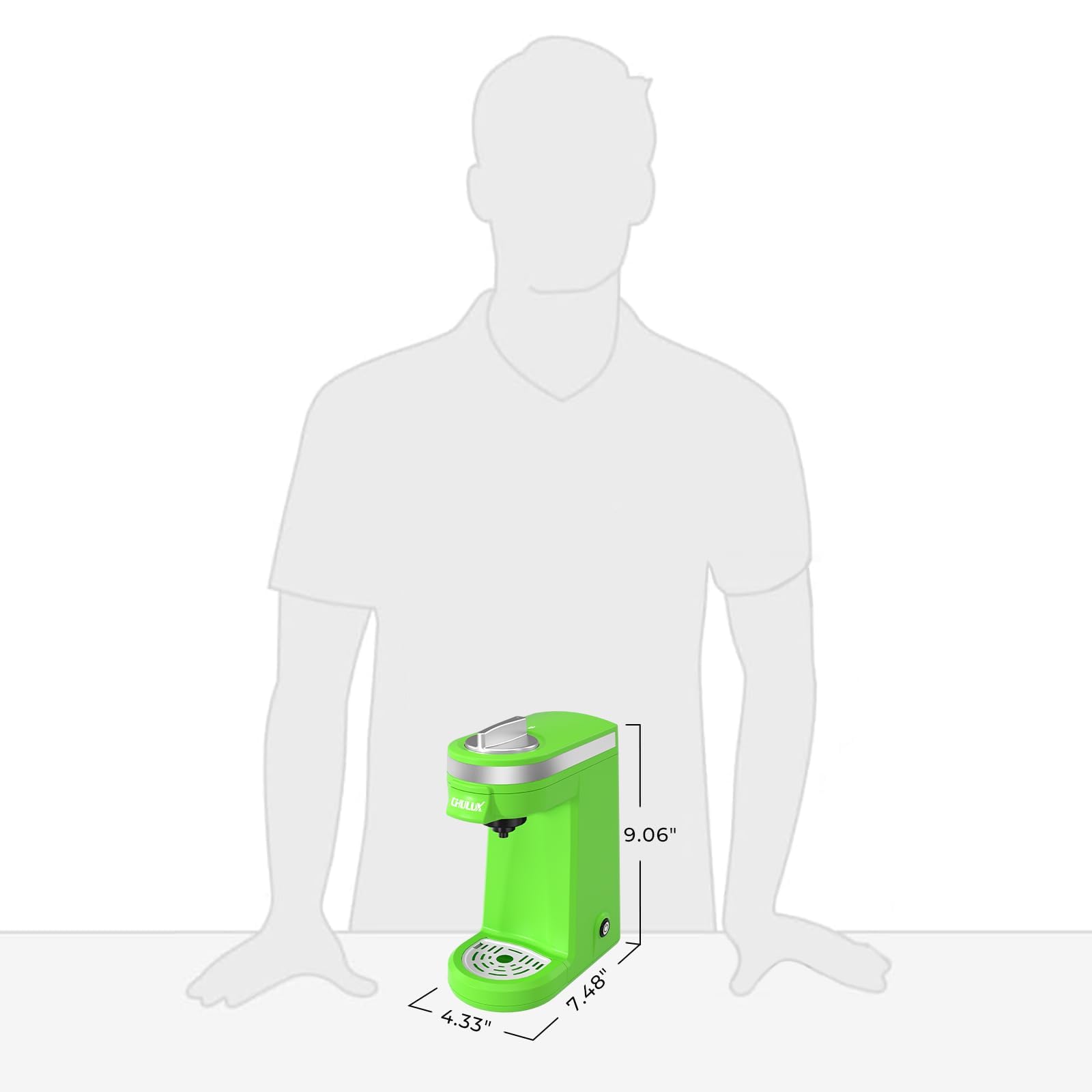 CHULUX cafetera filtro-desmontable-facil-de-limpiar: limpieza rápida y sencilla.