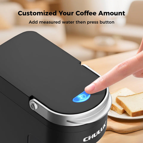 CHULUX cafetera área de llenado de 2 pulgadas facilita añadir agua