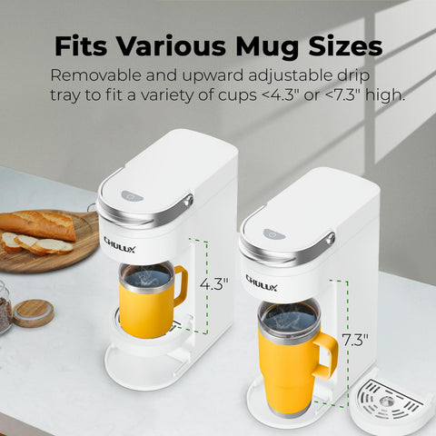 CHULUX cafetera slim calienta agua a 190 °F en 2 minutos