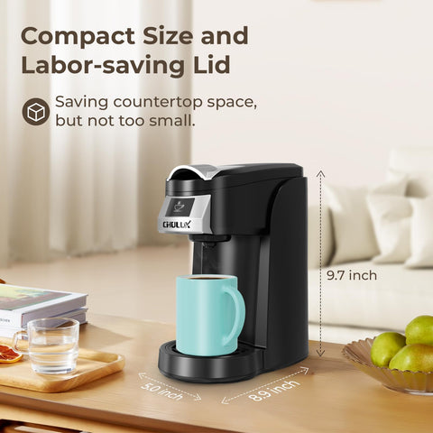 CHULUX Classic cafetera apagado automatico descalcificacion, ahorro energia