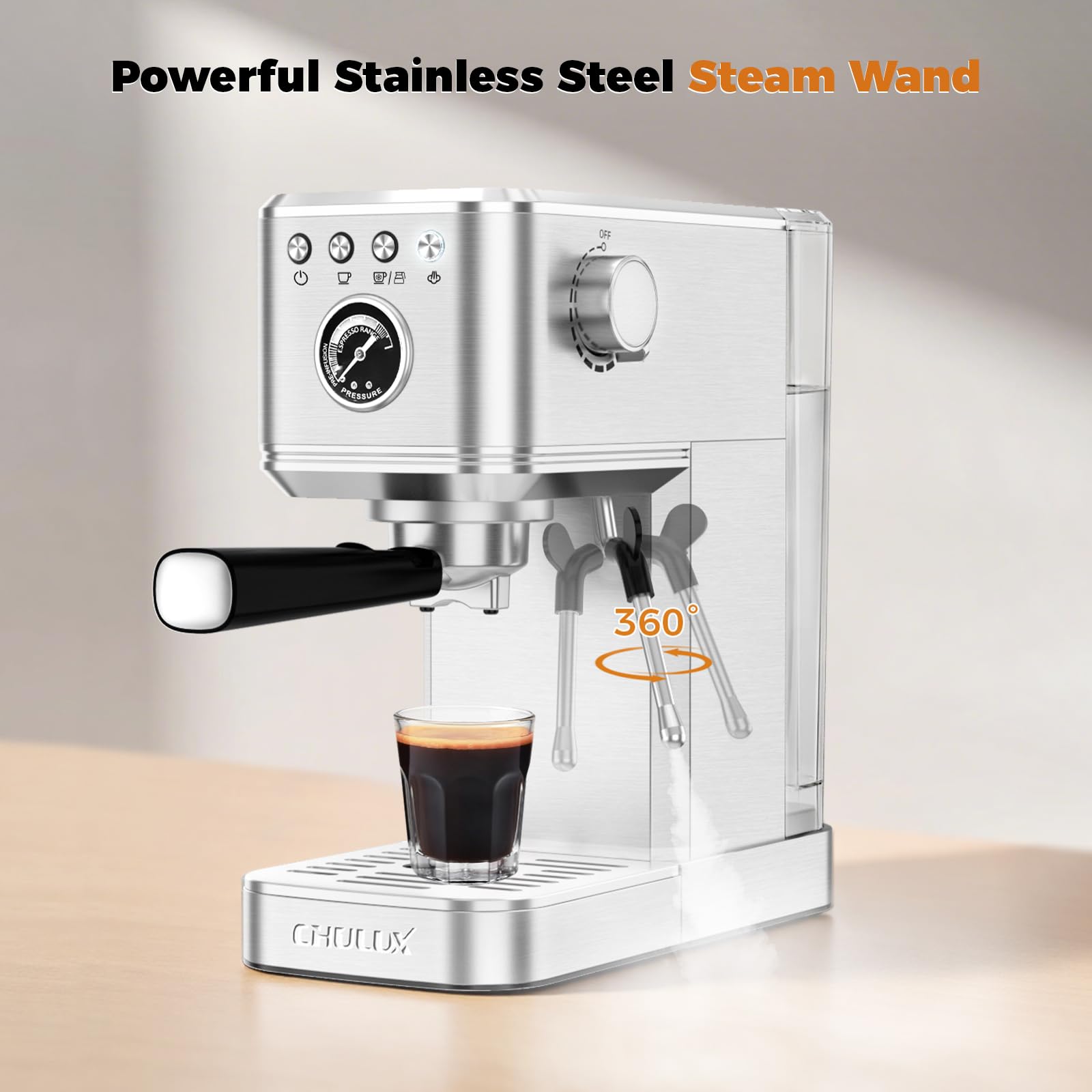 Calentamiento rápido CHULUX Elite para café listo en segundos