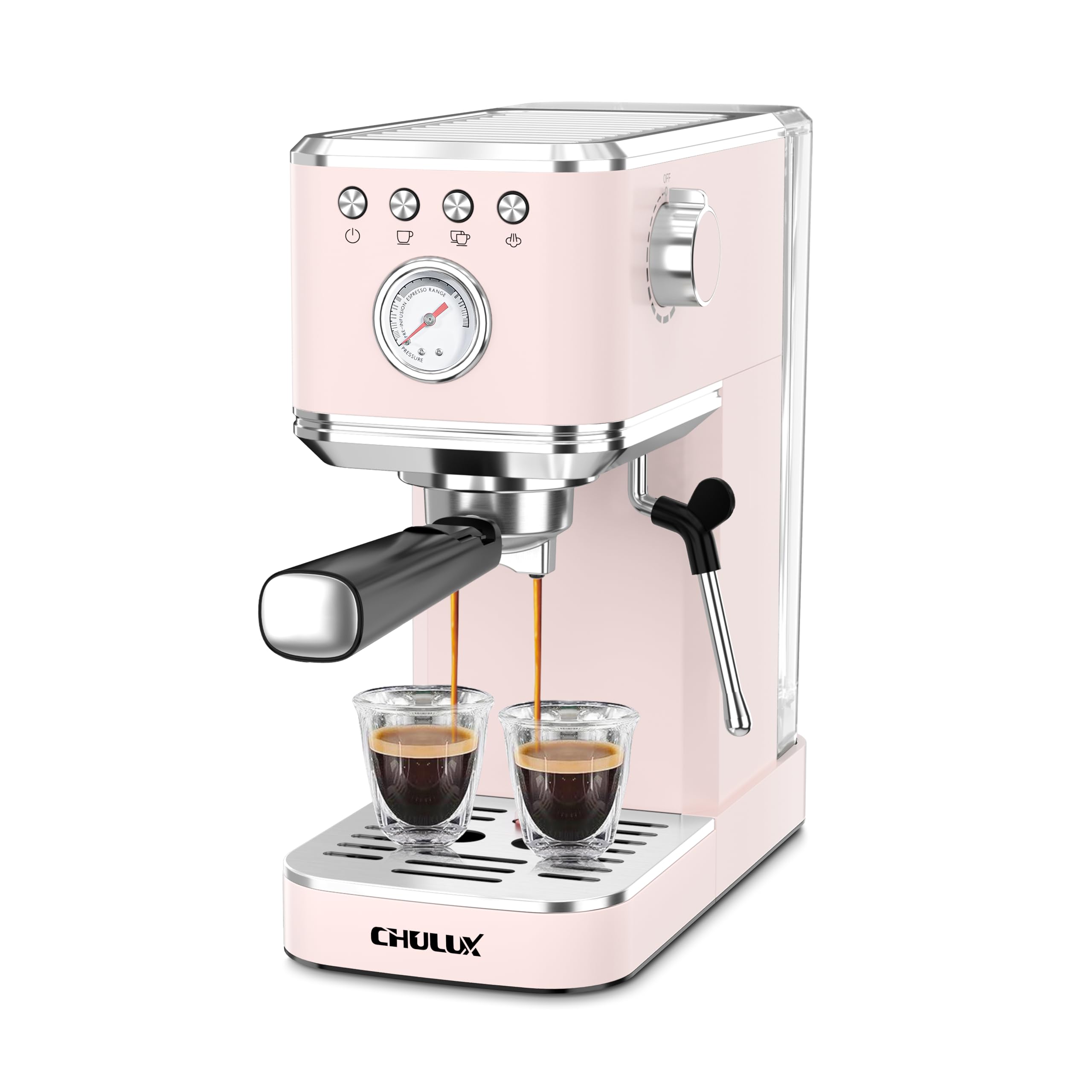 CHULUX espresso con bomba de 20 bar para espresso intenso y crema