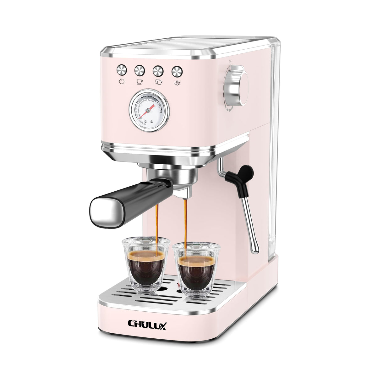 CHULUX espresso con bomba de 20 bar para espresso intenso y crema