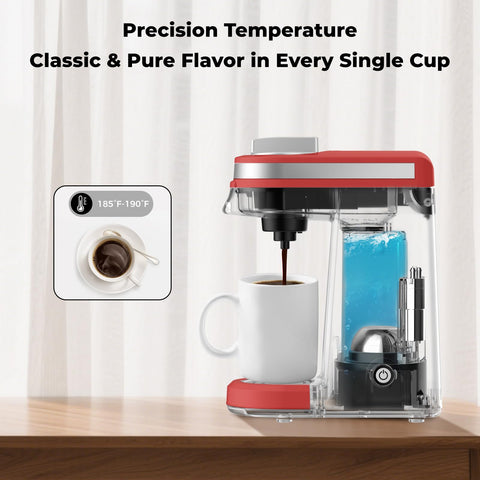 CHULUX Mini Cafetera calentamiento rápido para iniciar el café en minutos