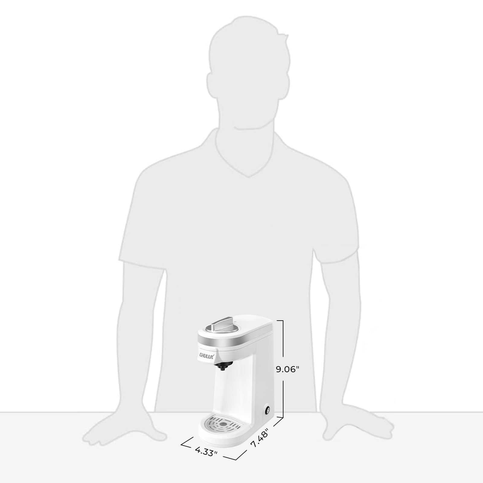 CHULUX Mini cafetera ideal para casa, oficina o viaje.