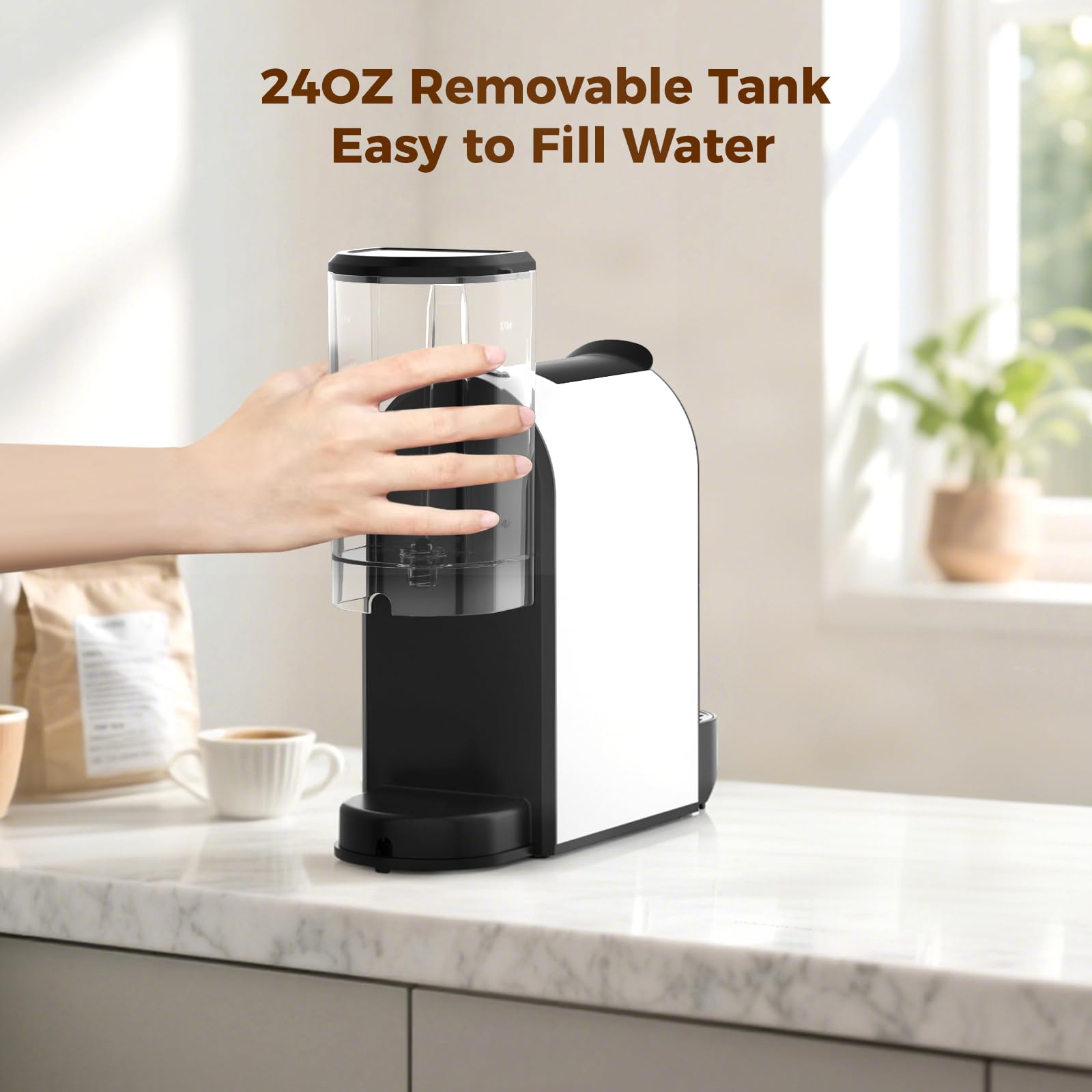 CHULUX Mini Espresso diseño compacto para espacios reducidos