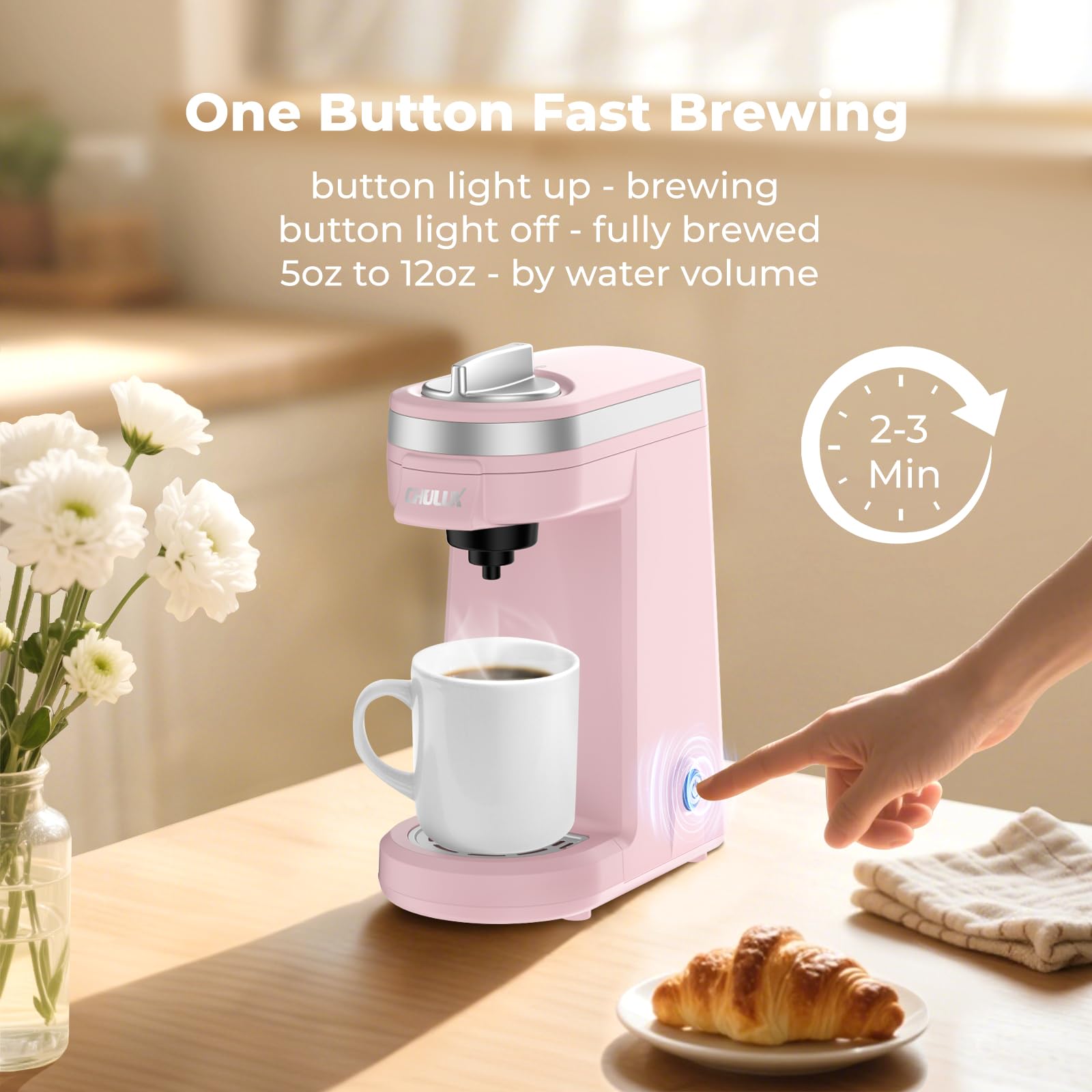 CHULUX Minicafetera aguja de perforación de cuatro orificios para extracción de aroma