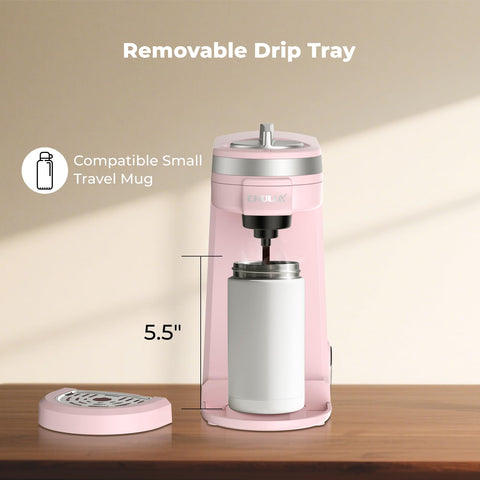 CHULUX Minicafetera interior visible, componentes fáciles de limpiar