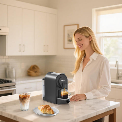 CHULUX Mini Espresso, bandeja plegable, adaptable a tazas de distintos tamaños.