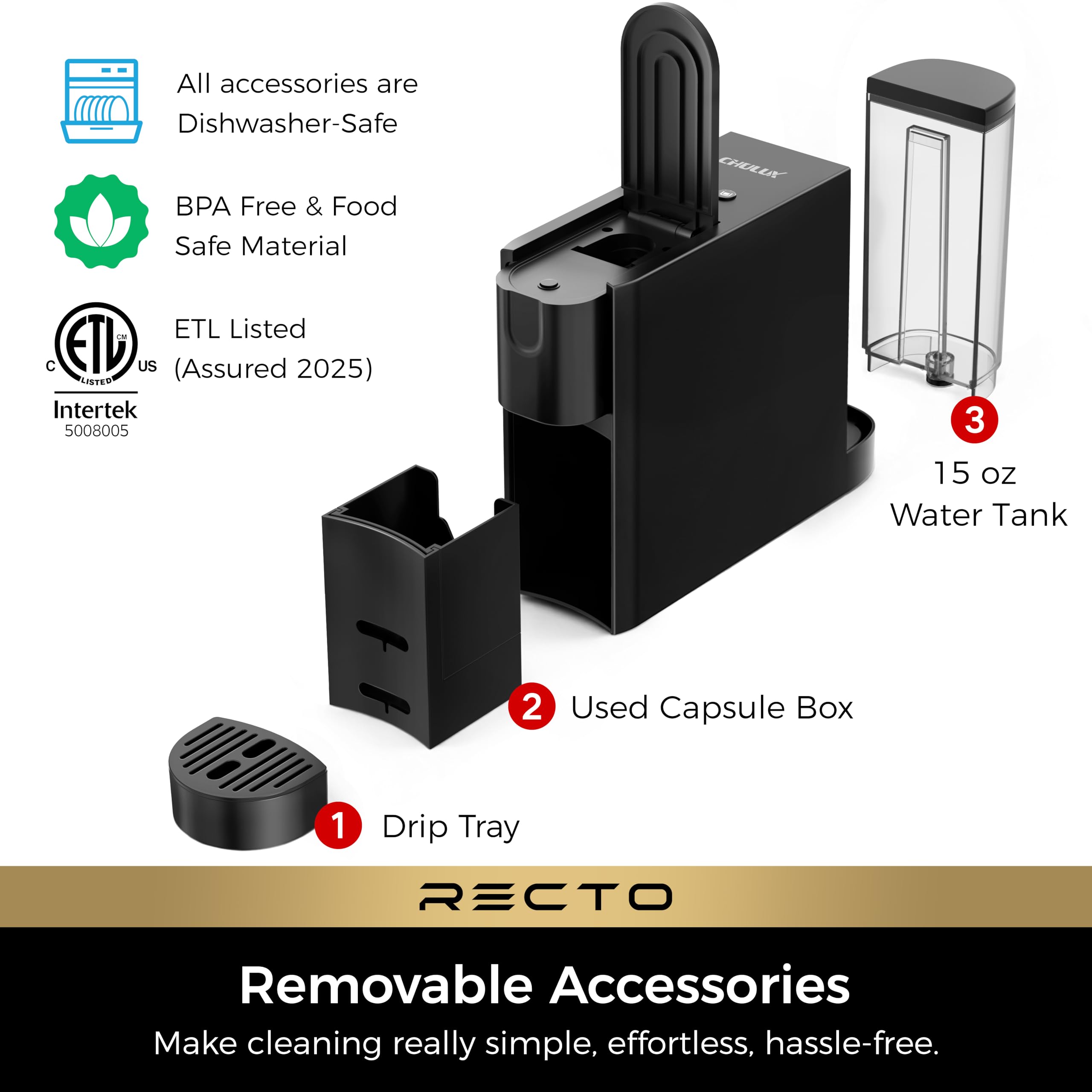 CHULUX RectoCafé: materiales aptos para uso alimentario garantizan seguridad