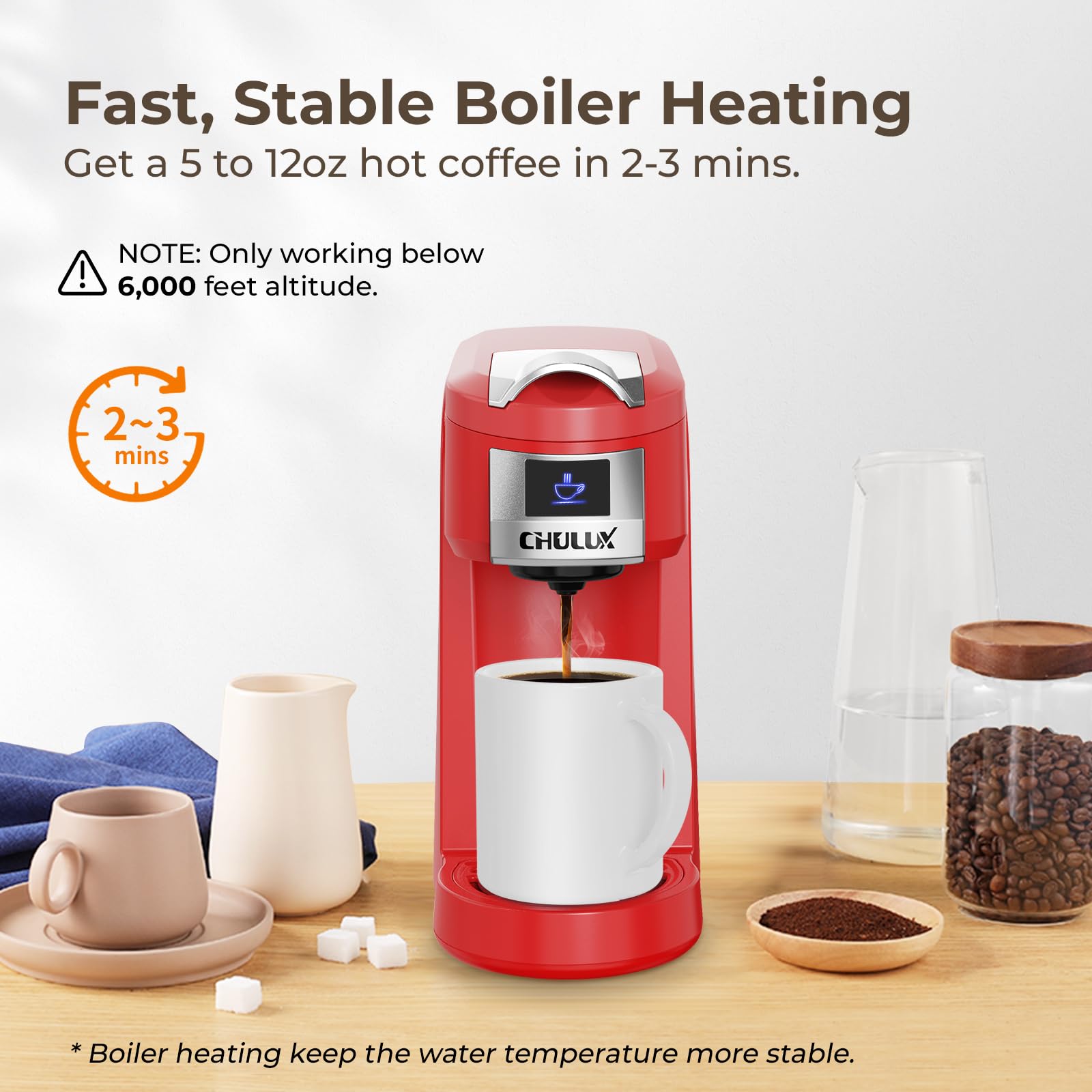 CHULUX sistema-agua-4-agujeros distribuye el agua para un sabor equilibrado