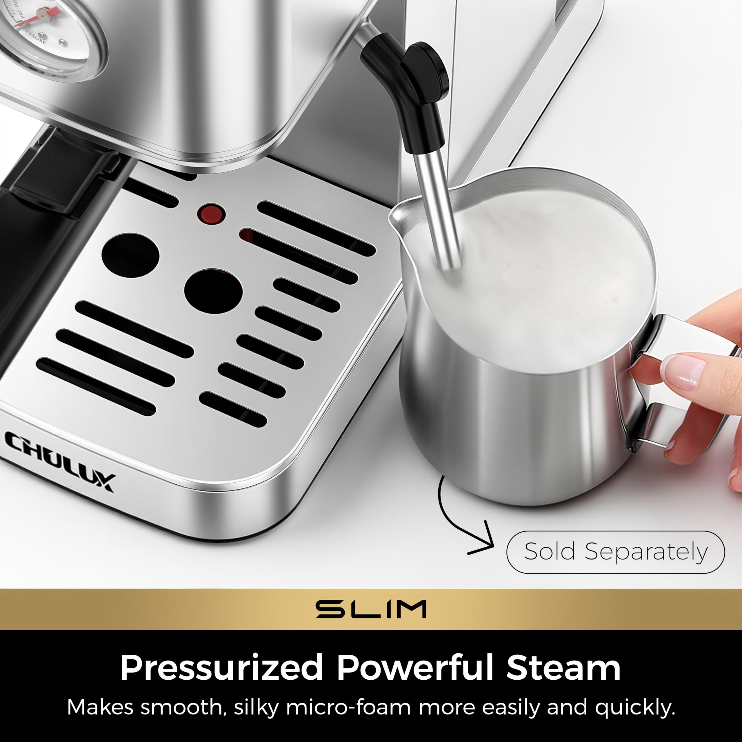 CHULUX Slim 2026, caldera rápida 30 segundos para espresso.