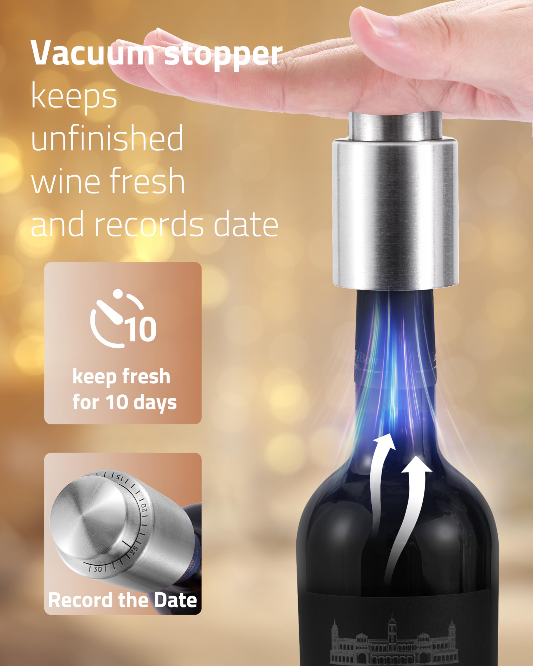 Chunyee brindis en la cena con este conjunto premium.