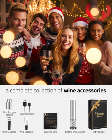 Chunyee regalo Navidad elegante para amantes del vino.