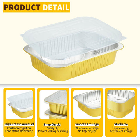 CHUPEI bandeja de aluminio para hornear, bordes lisos para seguridad