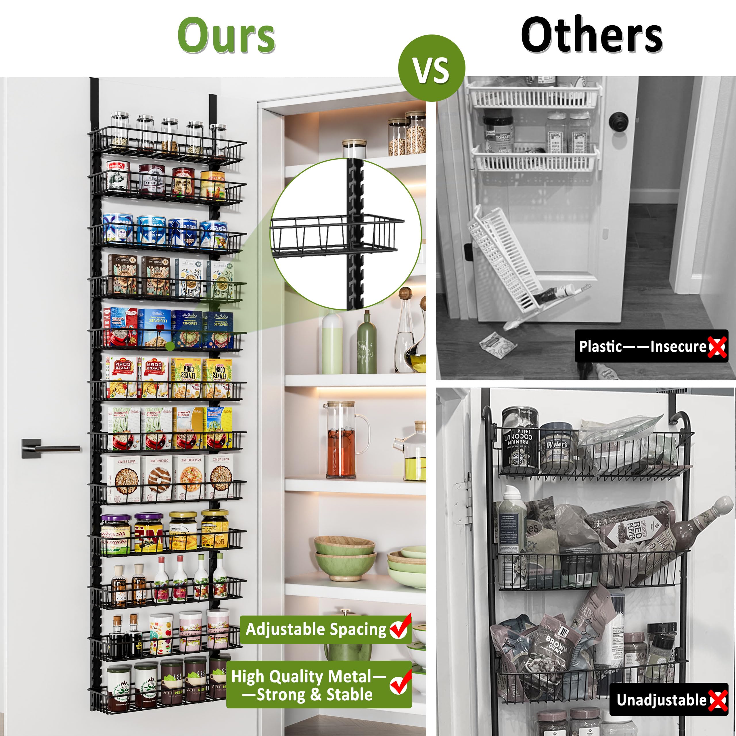 Churboro organización eficaz: espacios bien distribuidos y productos fáciles de localizar.