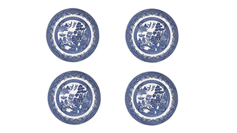 Churchill Blue Willow plato de 10 pulgadas, perfecto para cenas formales o diarias.