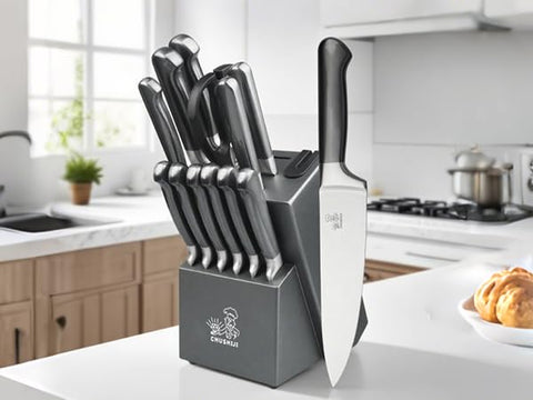 Cuchillo santoku CHUSHIJI de 5 pulgadas para picar y rebanar sin esfuerzo.