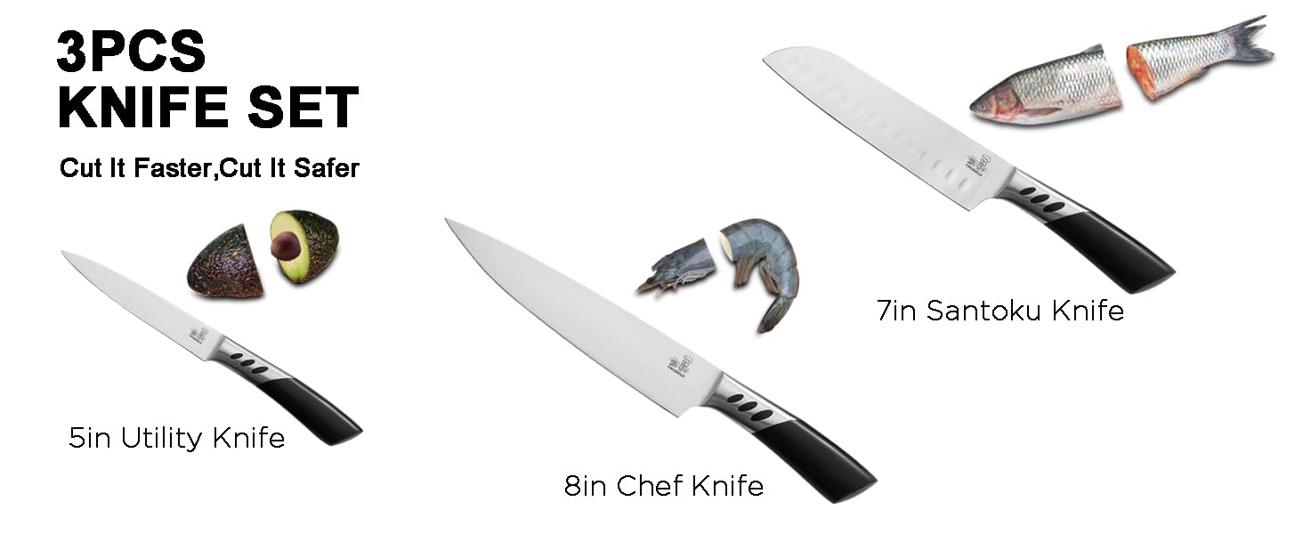 CHUSHIJI cuchillo pelador de 5 pulgadas perfecto para pelar frutas y verduras.