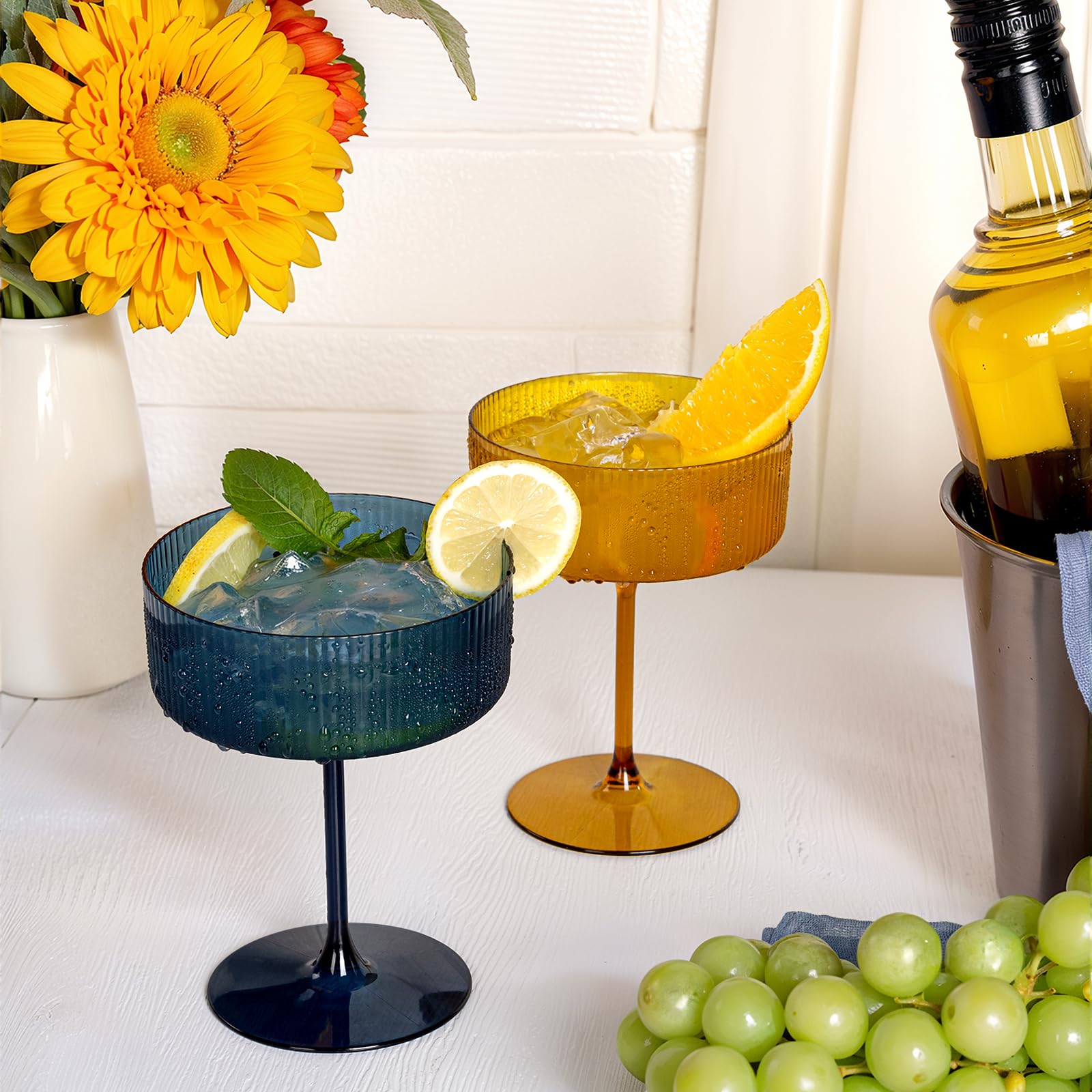 Ciaell copa martini apilable y práctica, ahorro de espacio para catering.