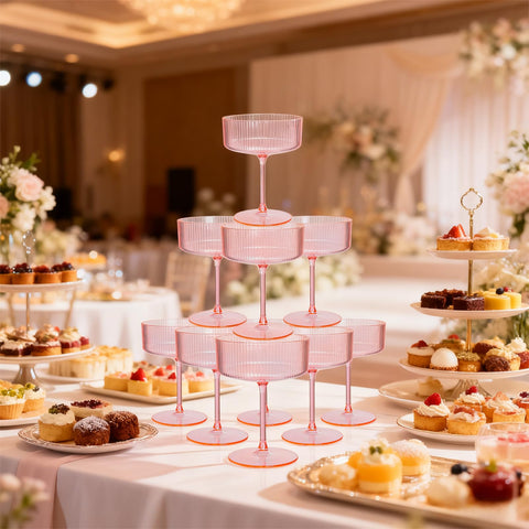 Ciaell copa plástica para bodas y eventos elegantes.