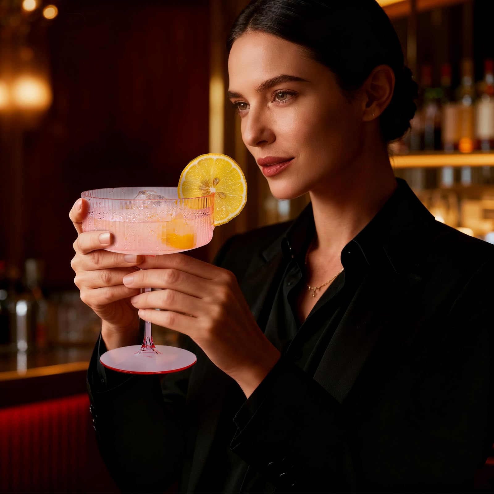Ciaell copa plástica para fiestas y cenas con estilo.