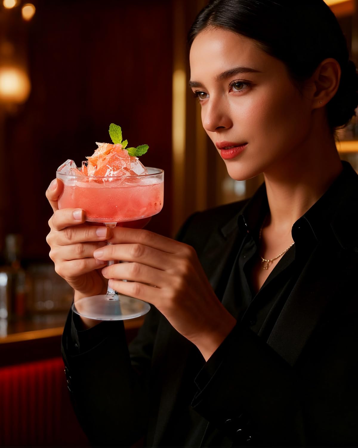 Ciaell copas versátiles de plástico, sirven cócteles, margaritas y postres.