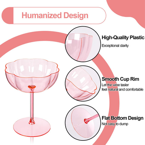 Vasos martini de Ciaell con diseño de tres piezas para ensamblaje.