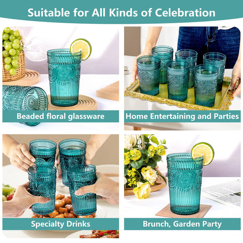 Jarras Ciaell para fiestas en verde, complemento práctico y decorativo para eventos.