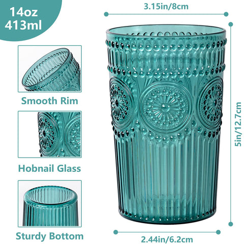 Jarras Ciaell plástico vintage con relieve y estrías, perfectas para cocteles y fiestas.