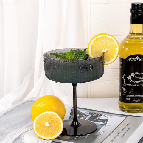Set de 12 copas martini plásticas 10oz de Ciaell para catering