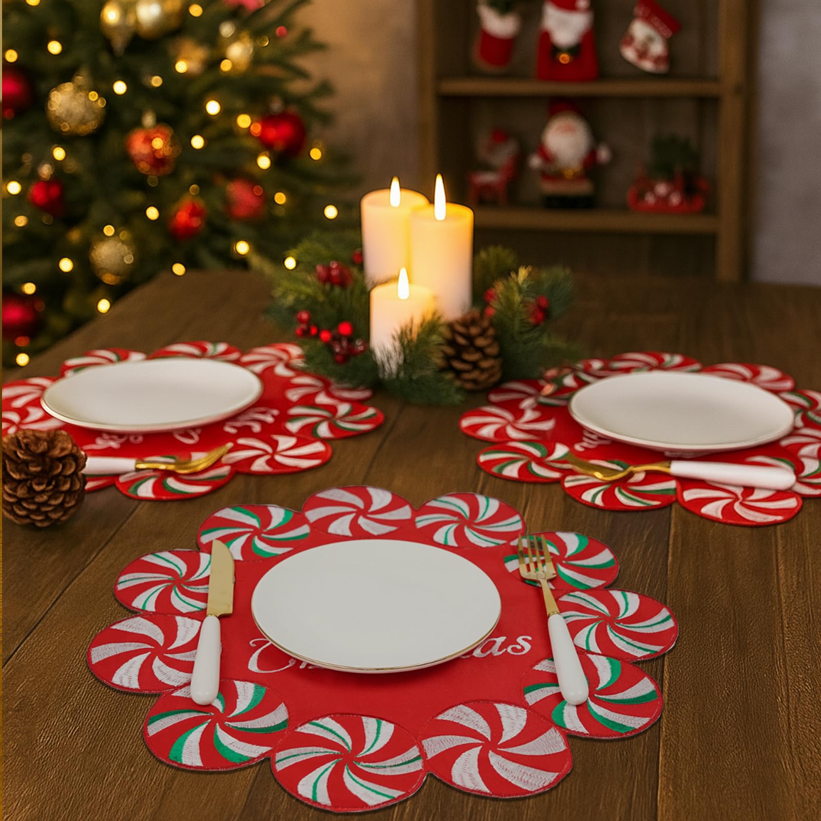 Presentación lista para mesa navideña gracias al diseño de Ciazoxa.