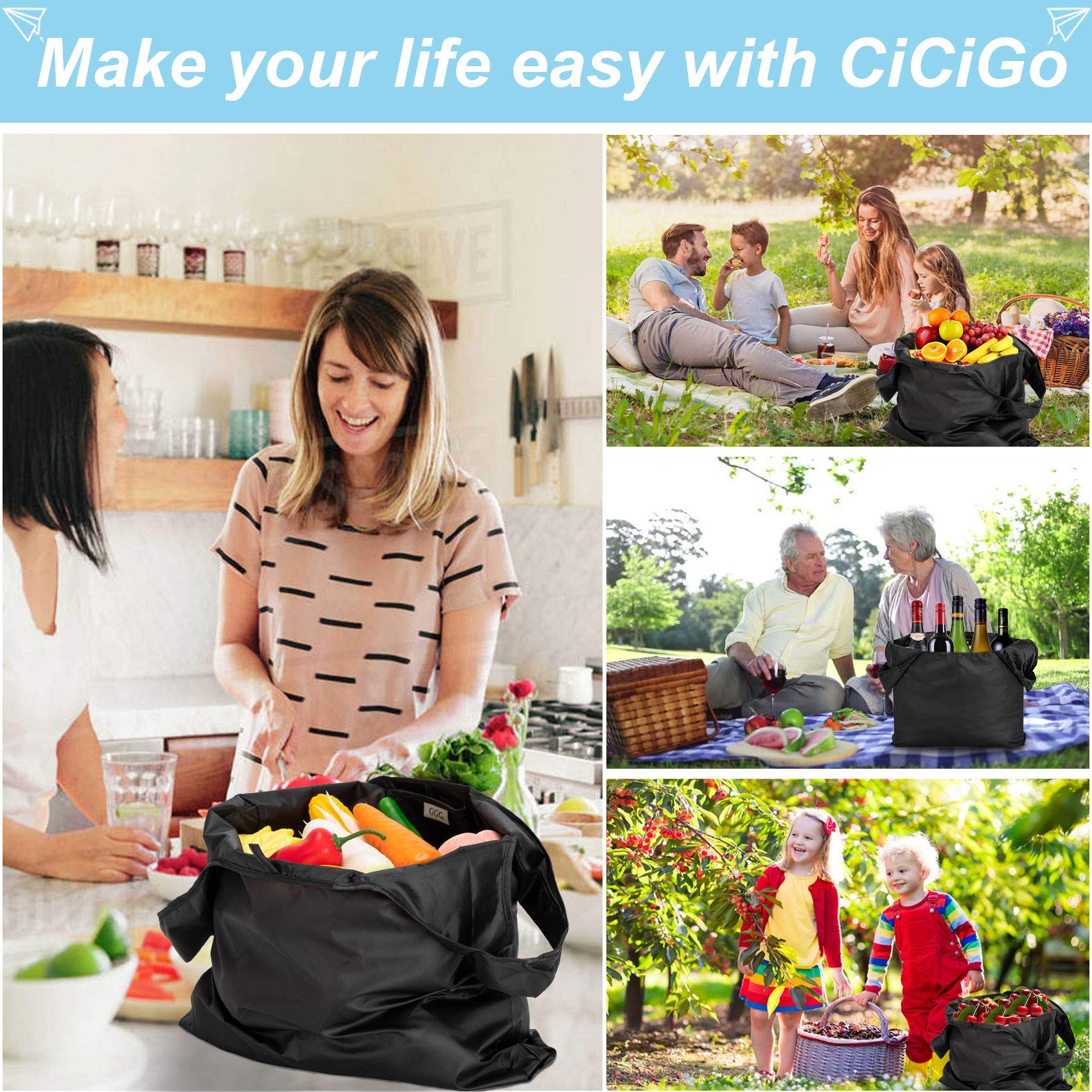 CiCiGo bolsas resistentes al agua y rasgaduras para días de lluvia.