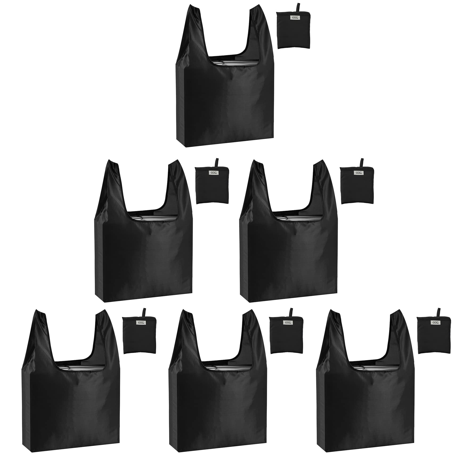 CiCiGo bolsas reutilizables grandes para compras, capacidad amplia para alimentos.
