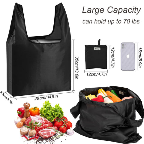 CiCiGo bolsas plegables en el bolsillo para llevar sin ocupar espacio.