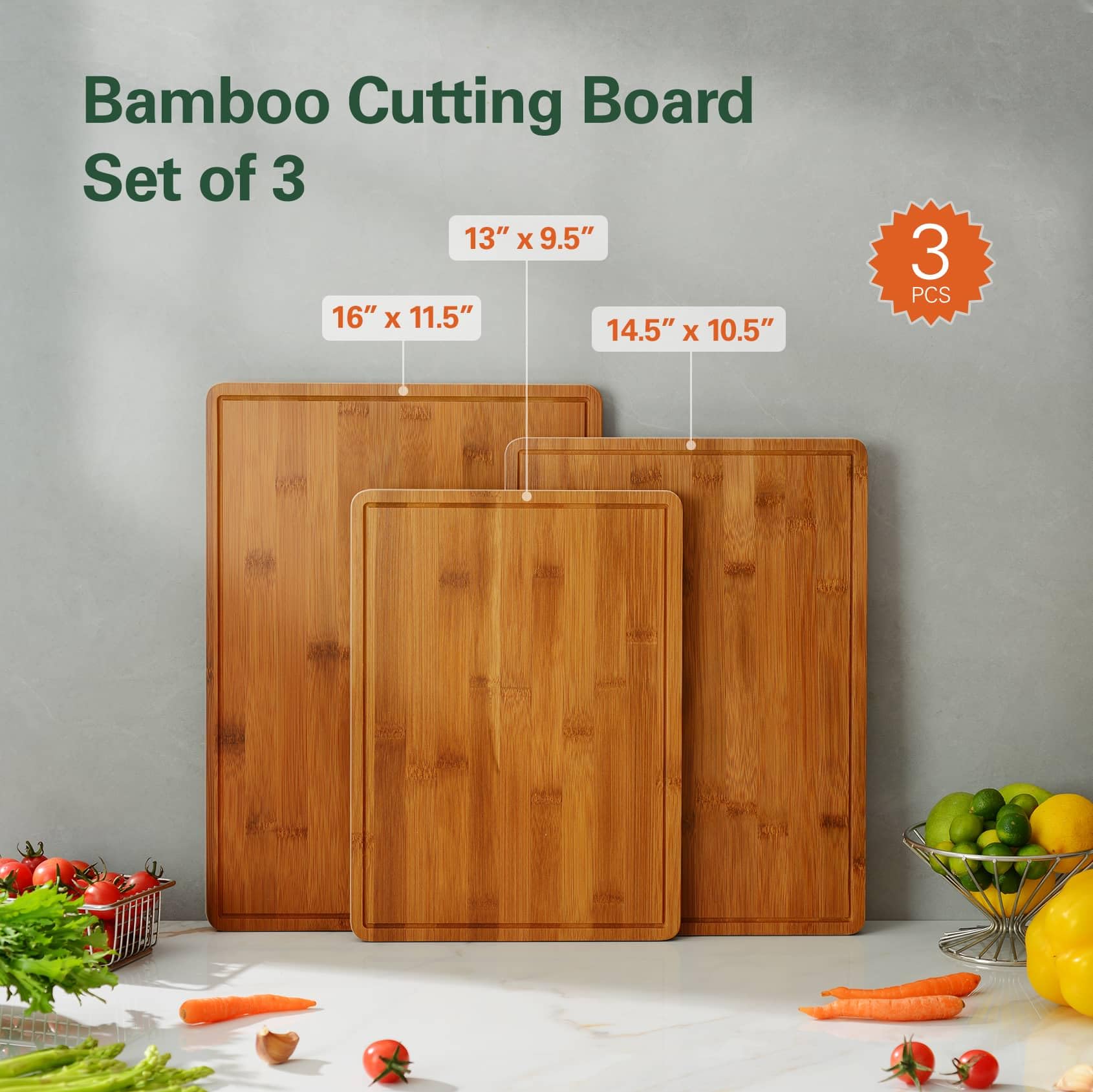 ciecie tablas con mangos ergonómicos para servir directamente