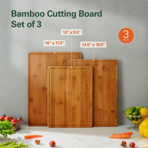 ciecie tablas con mangos ergonómicos para servir directamente